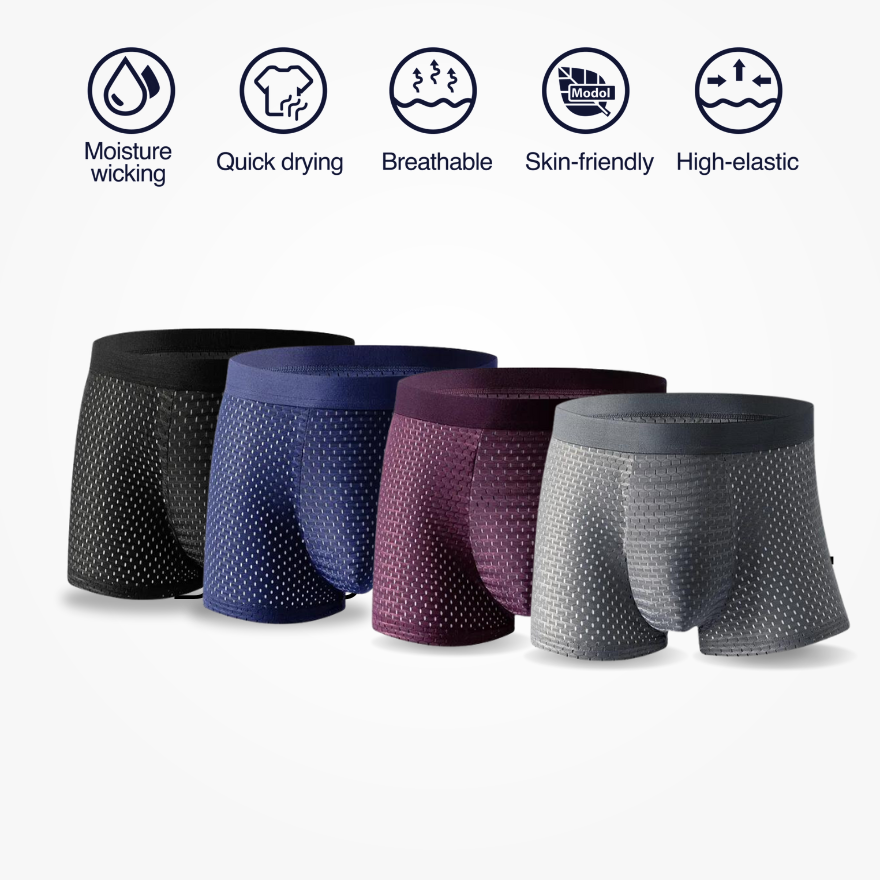 5 BAMBOO FIBRE BOXER SHORTS