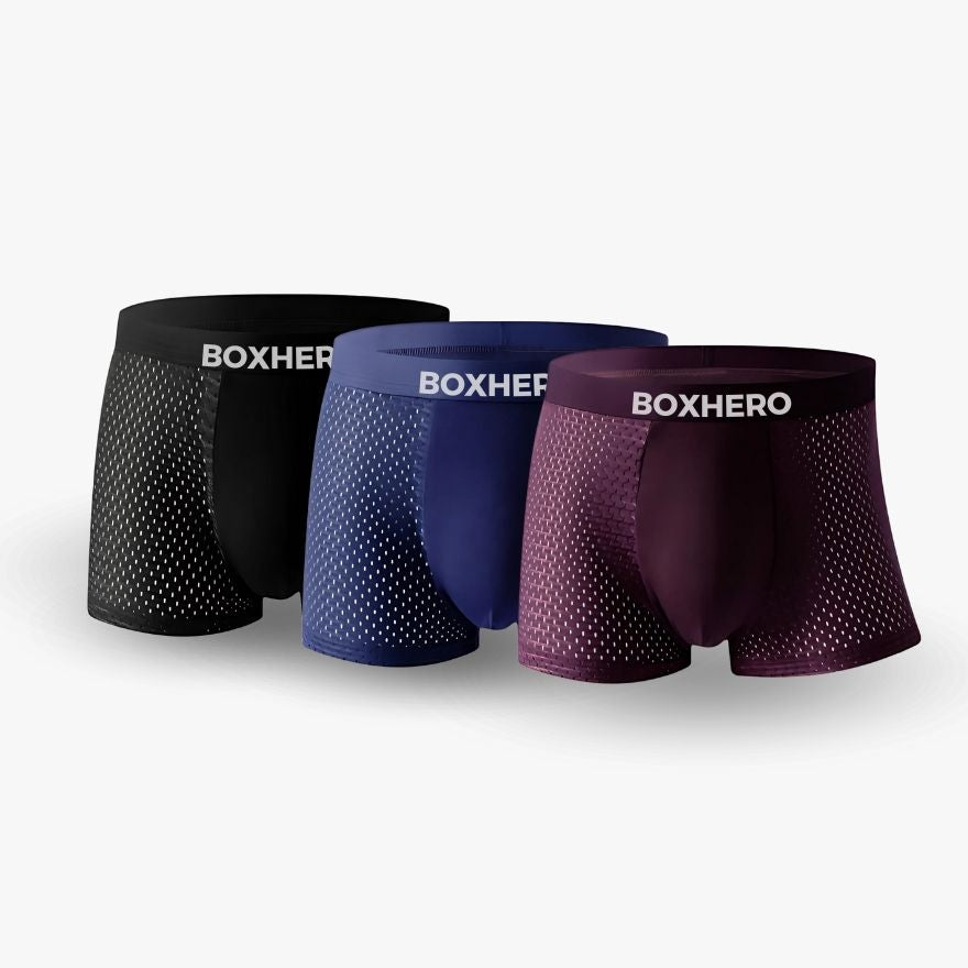 3 BOXHERO PREMIUM BAMBOO FIBRE BOXER SHORTS 1.0